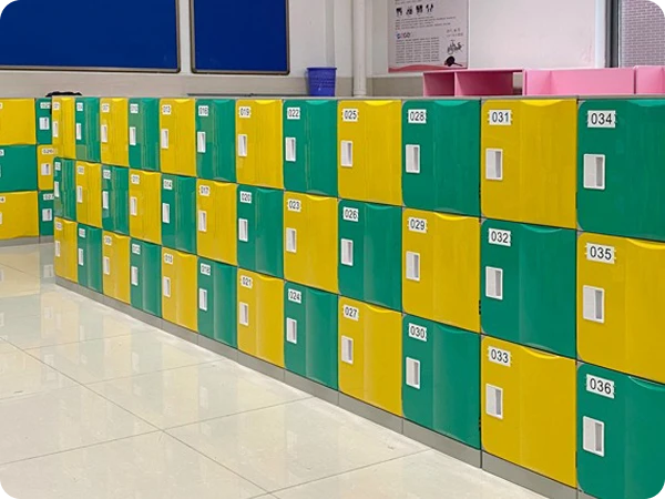 ABS plastic lockers for industrial personal storage