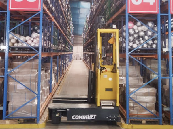 Textile roll handling forklift Surat Tirupur