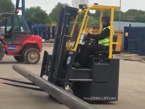 PVC pipe handling forklift trucks Chennai